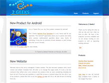Tablet Screenshot of 2geeksonline.com